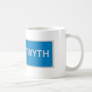 Caneca De Café Placa de trânsito Aberystwyth