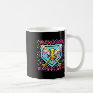 Caneca De Café Placa Inicial De Softball De Swing Doce Com Dri De
