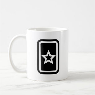 Caneca De Café Placa Zener Estrela oca 5 Pontilhada