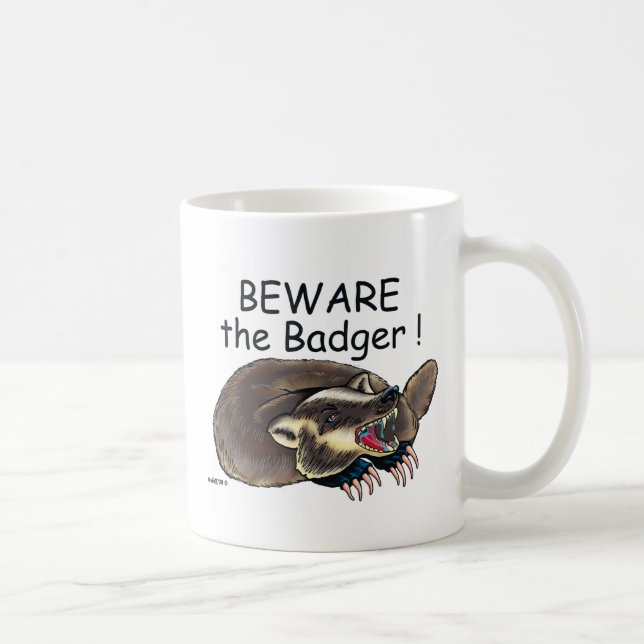 Caneca De Café PlainBadger_black (Direita)