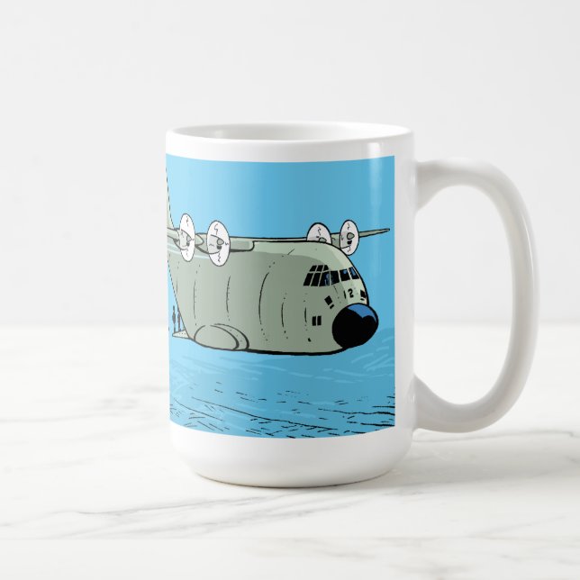 Caneca de café plana dos desenhos animados de (Direita)