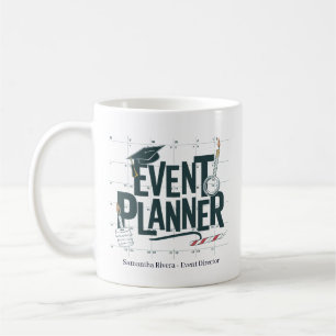 Caneca De Café Planejador de Eventos Personalizado