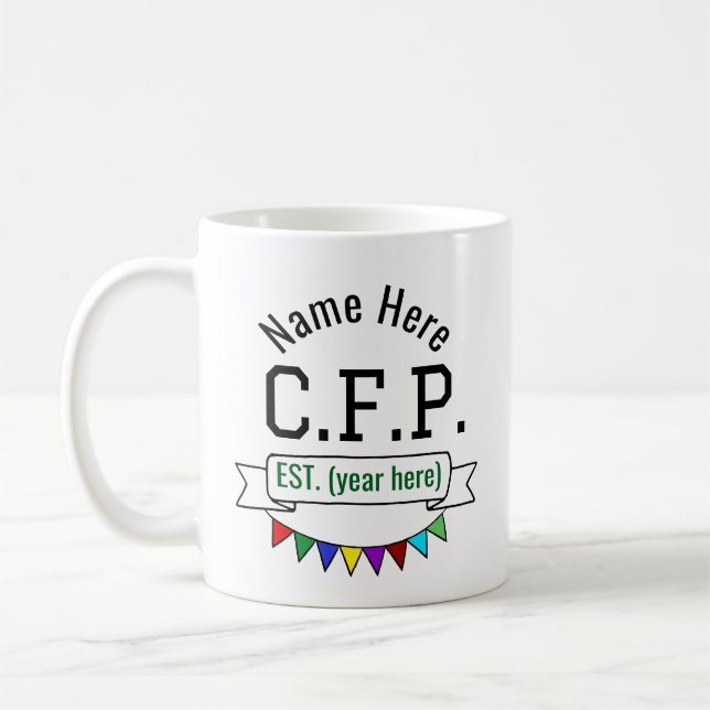 Caneca De Café Planejador Financeiro Certificado CFP Personalizad (Esquerda)