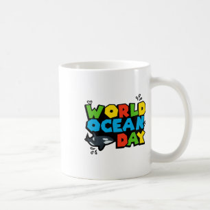 Caneca De Café Planeta Mundial Dia Orca Splash Design Love Ear