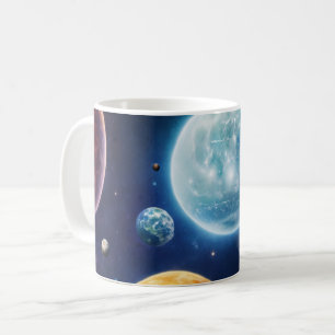 Caneca De Café Planeta projetando Copas e Perucas