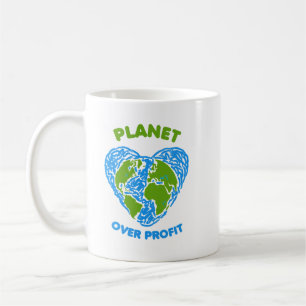Caneca De Café Planeta sobre Lucro