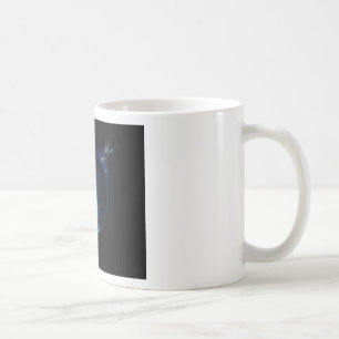 Caneca De Café planeta verde no universo com aura e estrelas