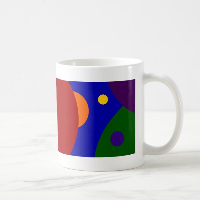 Caneca De Café Planetas Arco-íris (Direita)
