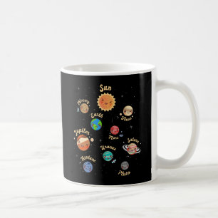 Caneca De Café Planetas do Sistema Solar Crianças Conhecem o Espa