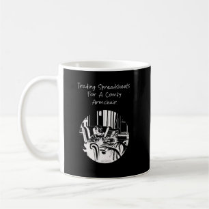 Caneca De Café Planilhas de Negociação para Aposentadoria Confort
