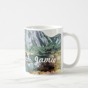 Caneca De Café Plano de Alaska Bush e viagem da pesca