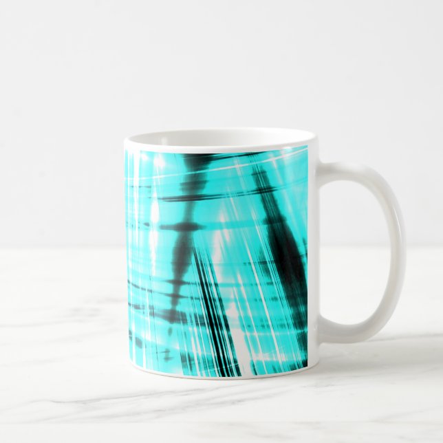 Caneca De Café Plano de fundo dinâmico azul (Direita)