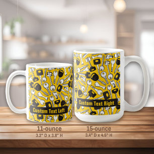 Caneca De Café Plano de Fundo do Conjunto de Chaves
