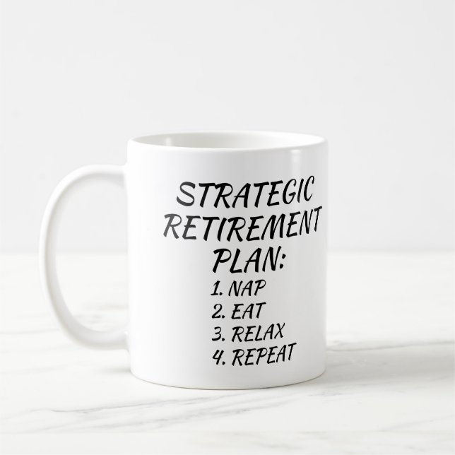 Caneca De Café Planos Estratégicos de Reforma Sonhar com o Relaxe (Esquerda)
