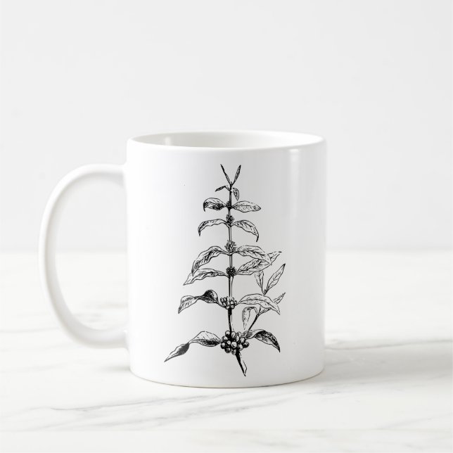 Caneca De Café Planta de Café Botanico Natureza Café  (Esquerda)