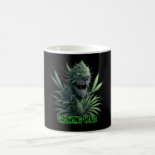 Caneca De Café Planta de erva legal "selvagem em crescimento" des