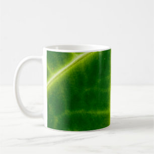 Caneca De Café Planta de folhas verdes