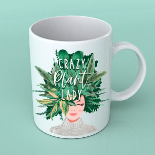 Caneca De Café Planta Louca de Diversão de Plantas Vestidas de Ág