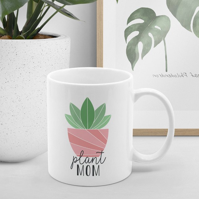 Caneca De Café Planta mãe | Tampão (Criador carregado)