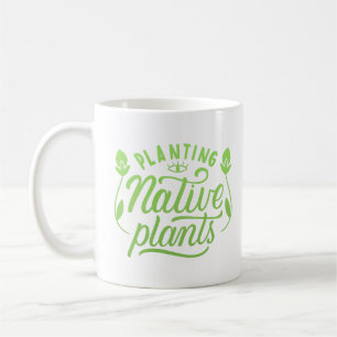 Caneca De Café plantação de plantas nativas