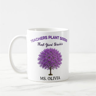 Caneca De Café Plantar Sementes de Conhecimento - Obrigado Profes