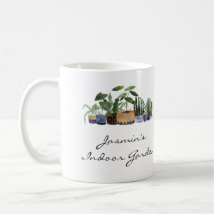 Caneca De Café Plantas Amantes de Verdes Famílias Personalizadas