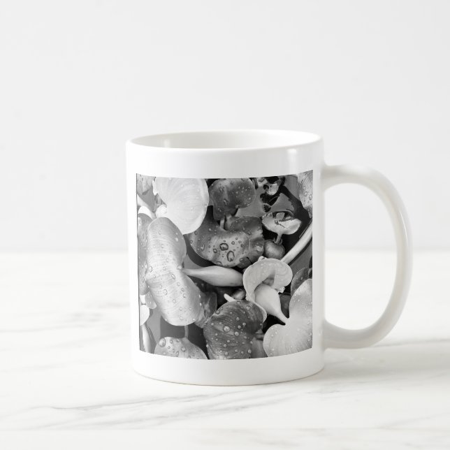 Caneca De Café Plantas de amante e preto e branco (Direita)