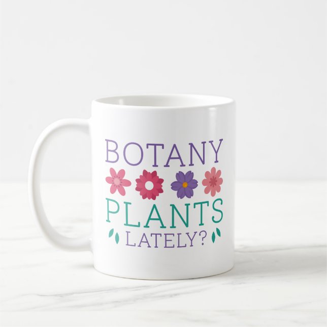 Caneca De Café Plantas De Botânica Ultimamente (Esquerda)