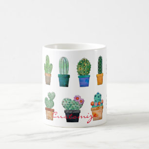Caneca De Café Plantas De Cactus Associadas Thunder_Cove
