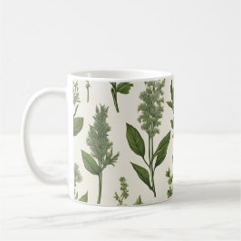 Caneca De Café Plantas de Jardim Verde Personalizadas Estilo de J