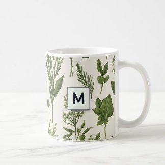 Caneca De Café Plantas de Jardim Verde Personalizadas Estilo de J