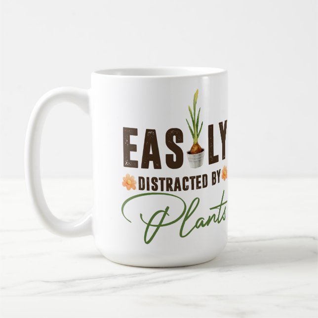 Caneca De Café Plantas de jardinagem engraçadas dão de pote para  (Esquerda)
