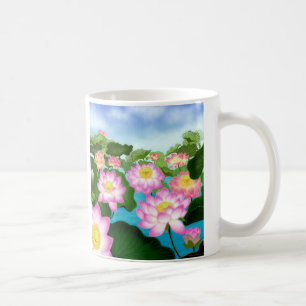 Caneca De Café Plantas de Lotus sagrado