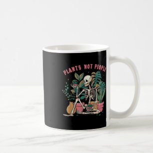 Caneca De Café Plantas Não Pessoas Skeleton Spooky Season Happy H