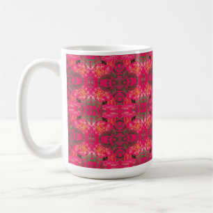 Caneca De Café Plantas Tropicais a rosa