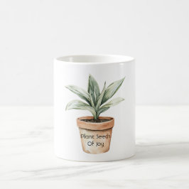 Caneca De Café Plante Sementes de Alegria