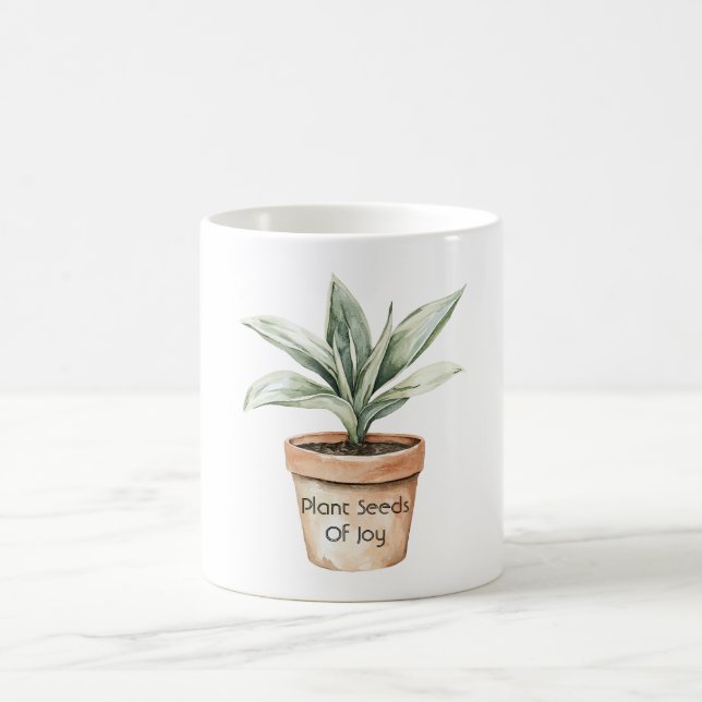 Caneca De Café Plante Sementes de Alegria (Centro)