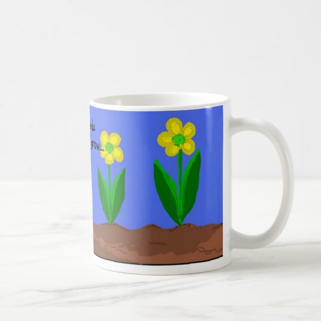 Caneca De Café Plante Sementes no Jardim (Direita)