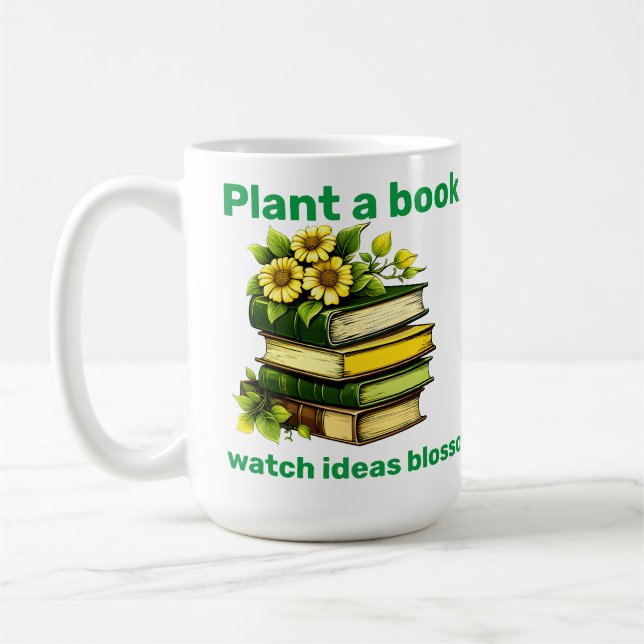 Caneca De Café Plante um Livro (Esquerda)
