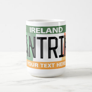 Caneca De Café Plataforma de Licença Personalizada da Irlanda Ant