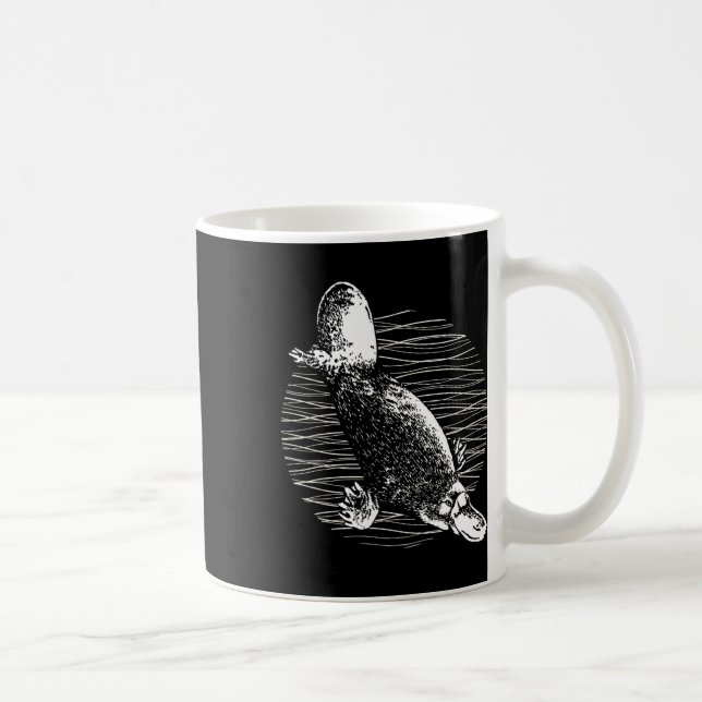 Caneca De Café Platypus Outback Willife Nature Platypus (Direita)