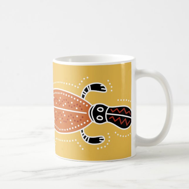 Caneca De Café Platypus pontilhou o design (Direita)