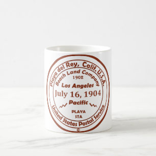 Caneca De Café Playa del Rey é Nascer - 16 de julho de 1904