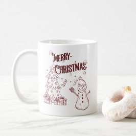 Caneca De Café Playful Merry Christmas