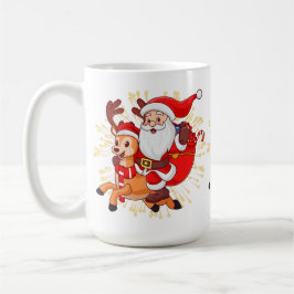 Caneca De Café **"Playful Santa Claus Design – Fun and Festive Ch