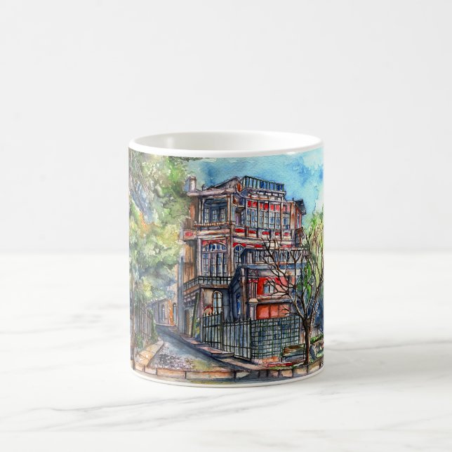 Caneca De Café Plaza Joaquín Edwards Bello (acuarela) (Centro)
