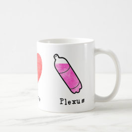 Caneca De Café Plexo do amor da paz