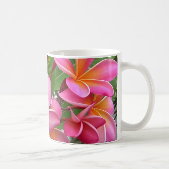 Caneca De Café Plumeria cor-de-rosa (Direita)