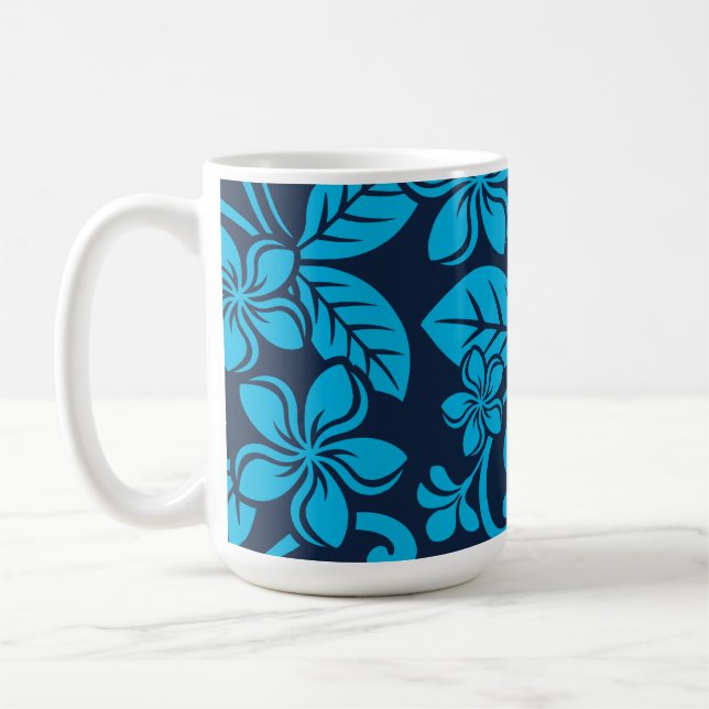 Caneca De Café PLUMÉRIA ISLAND (azul x 2) (Esquerda)