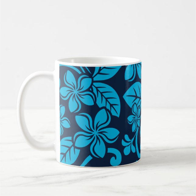 Caneca De Café PLUMÉRIA ISLAND (azul x 2) (Esquerda)